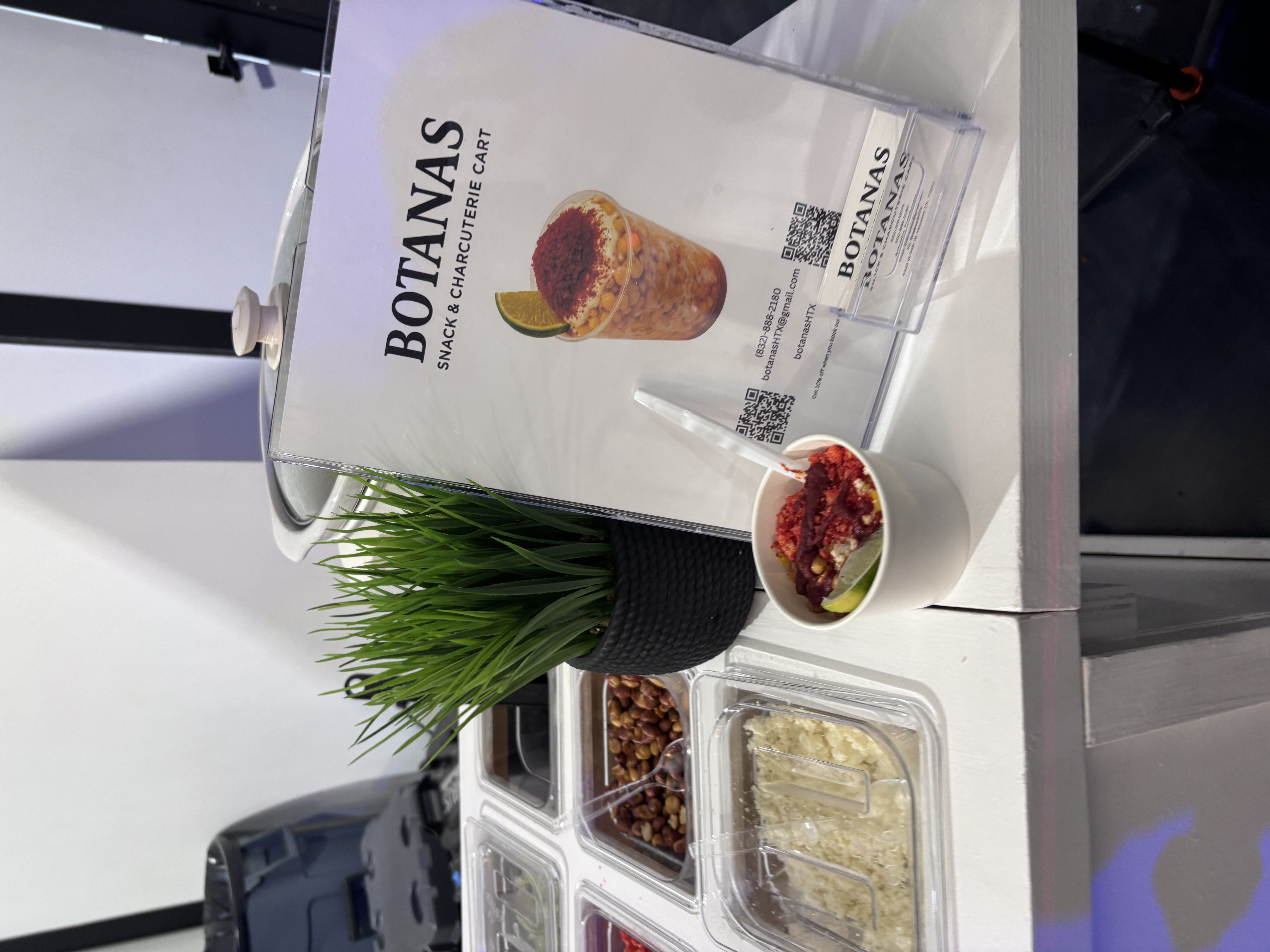 Botanas fruit snack cart at Houston event
