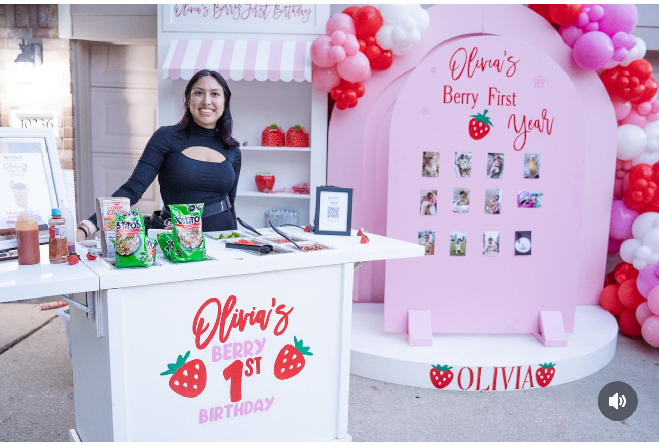 Botanas attendant ready to serve guests at event